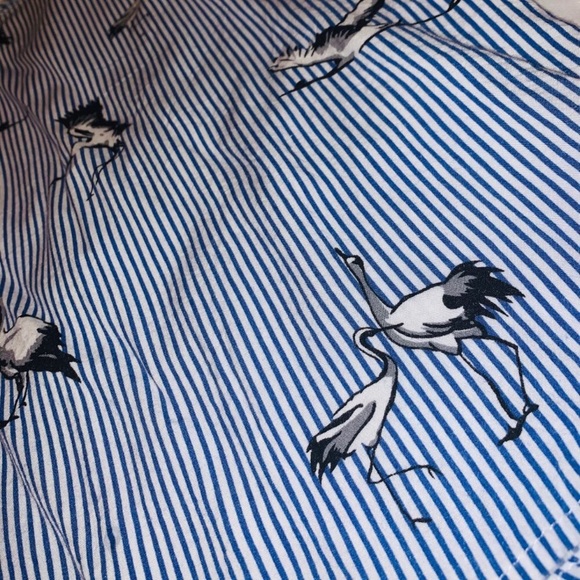 Striped Bird String Blouse - Picture 3 of 4